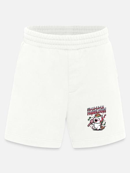 Fa-la-la-la Fabulous! - Heavyweight Shorts - made by SPREAD  - OFF WHITE