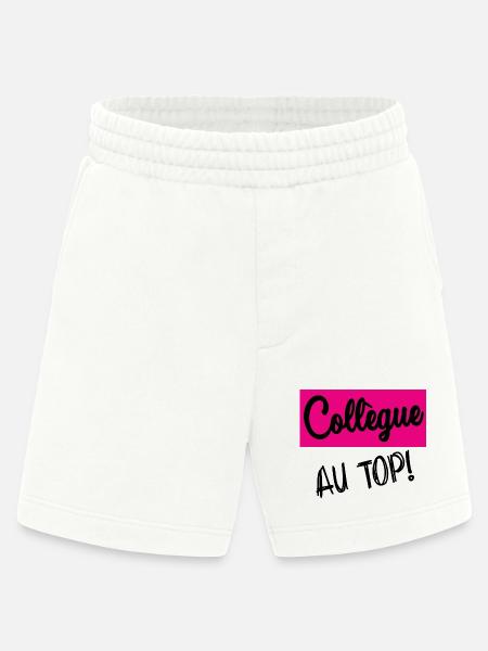 COLLEGUE - Short bio épais fabriqué en UE - OFF WHITE