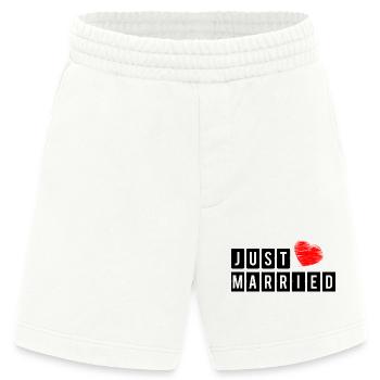 FRISCH VERHEIRATET. ICH LIEBE DICH. ICH LIEBE DICH. LIEBE. LIEBE. - Heavyweight Shorts - made by SPREAD  - OFF WHITE - Vorne