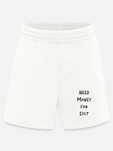 NEED MONEY FOR SYLT - Heavyweight Shorts - made by SPREAD  - OFF WHITE