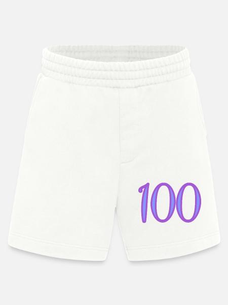 100 - Short bio épais fabriqué en UE - OFF WHITE
