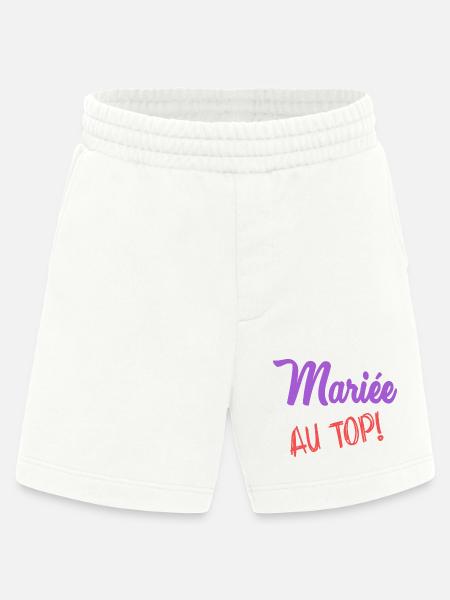 MARIEE - Short bio épais fabriqué en UE - OFF WHITE