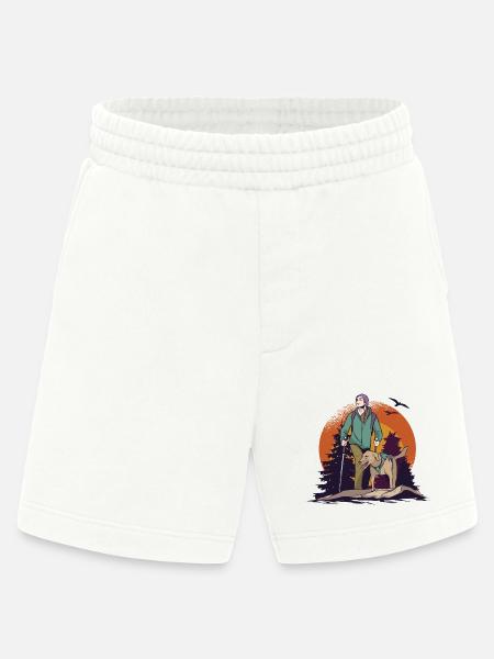 Walking with the dog - Heavyweight Shorts - made by SPREAD - OFF WHITE