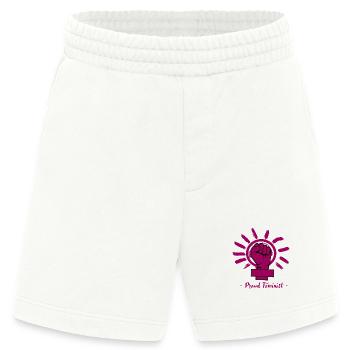 Feurige Feministin Gleichberechtigung - Heavyweight Shorts - made by SPREAD  - OFF WHITE - Vorne