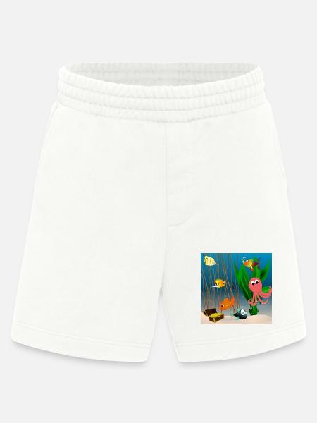 Marine life - Heavyweight Shorts - made by SPREAD - OFF WHITE