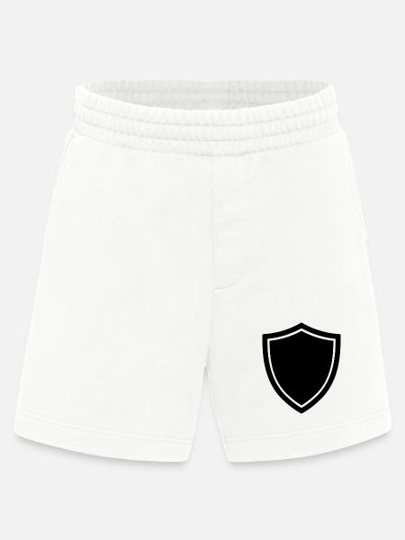 shield icon logo shape security - Heavyweight Shorts - made by SPREAD - OFF WHITE