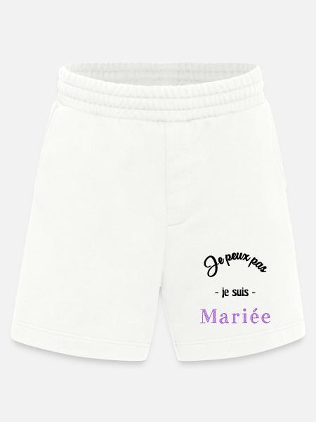 MARIEE. EVJF - Short bio épais fabriqué en UE - OFF WHITE