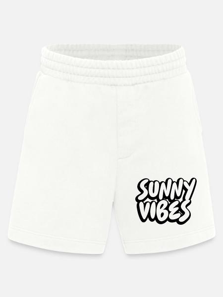 SUNNY VIBES - Heavyweight Shorts - made by SPREAD  - OFF WHITE