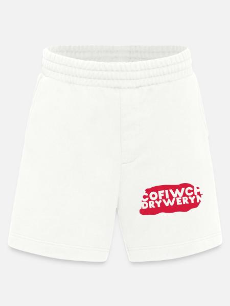 Cofiwch Dryweryn - Short bio épais fabriqué en UE - OFF WHITE