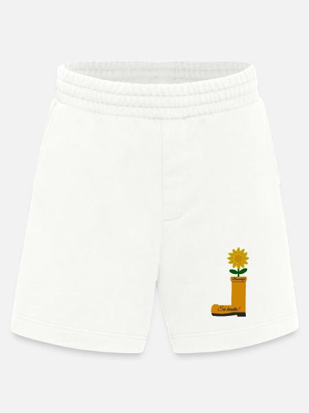 Flower Boots - Heavyweight Shorts - made by SPREAD - OFF WHITE