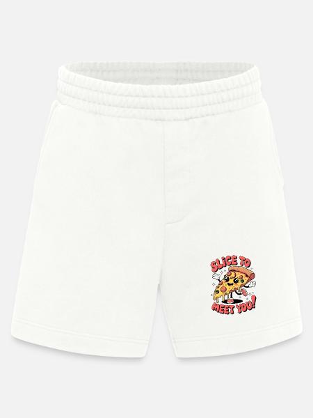 Slice To Meet You! - Heavyweight Shorts - made by SPREAD - OFF WHITE