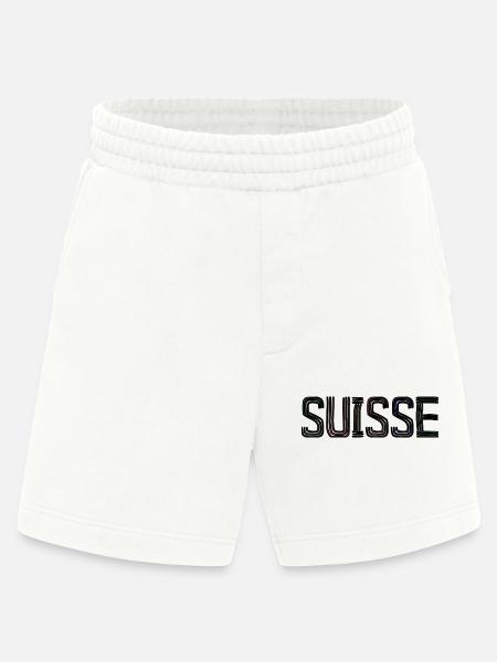 SUISSE. PAYS - Short bio épais fabriqué en UE - OFF WHITE