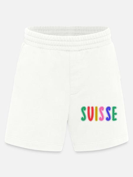 SUISSE. PAYS - Short bio épais fabriqué en UE - OFF WHITE
