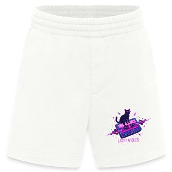 Lofi Vibes Cool Cat Kassette - Heavyweight Shorts - made by SPREAD  - OFF WHITE - Vorne