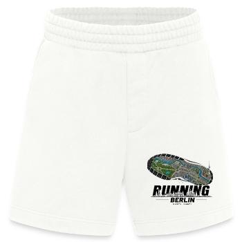 Running Berlin Laufschuh Stadtkarte - hell - Heavyweight Shorts - made by SPREAD  - OFF WHITE - Vorne