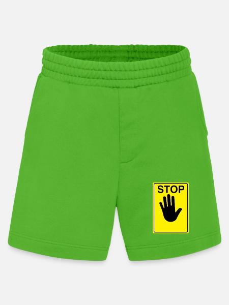 Stop Sign Logo - Heavyweight Shorts - made by SPREAD  - Apple Neon