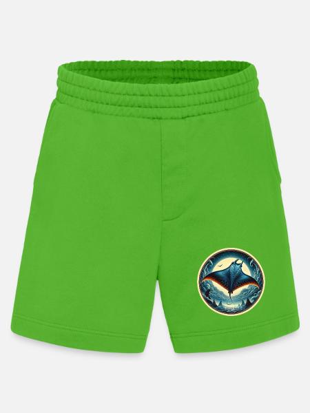 Ray Fish - Heavyweight Shorts - made by SPREAD - Apple Neon