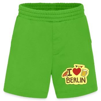 Ich liebe Berlin - Heavyweight Shorts - made by SPREAD  - Apple Neon - Vorne