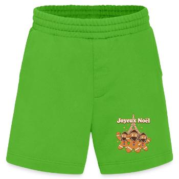 Joyeux Noël – Rebellische Lebkuchen in Paris - Heavyweight Shorts - made by SPREAD  - Apple Neon - Vorne