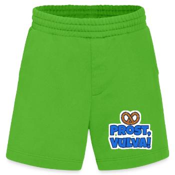 Prost, Vulva! Brezel Sticker - Heavyweight Shorts - made by SPREAD  - Apple Neon - Vorne