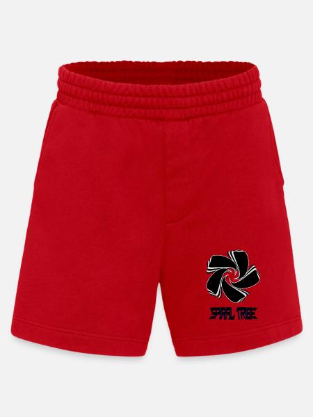 Spiral Tribe - Heavyweight Shorts - made by SPREAD - red