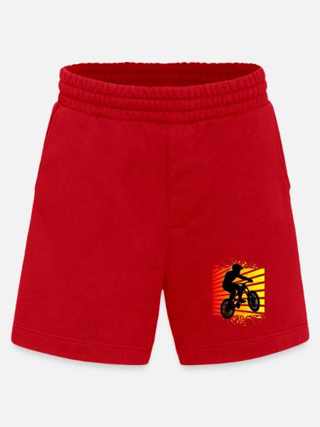 Mountain bike mountain bikers - Heavyweight Shorts - made by SPREAD - red