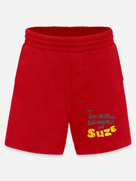 Suzee funny - Short bio épais fabriqué en UE - rouge