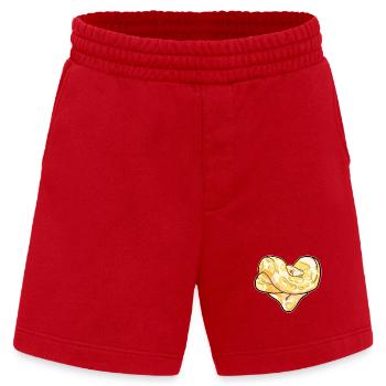 Neugierige Python Dschungelbewohner - Heavyweight Shorts - made by SPREAD  - Rot - Vorne