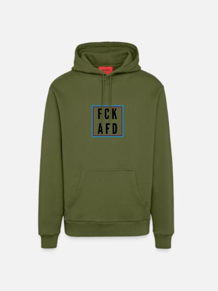 AFD Nein Danke! - Organic Relaxed Hoodie Made in EU - MOSS GREEN