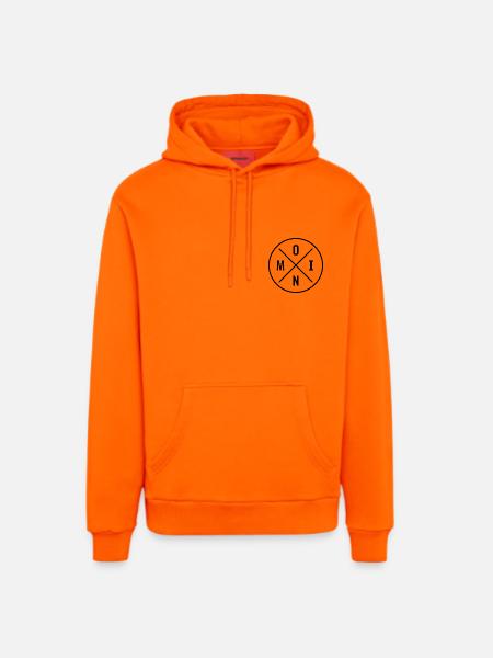 MOIN - Organic Relaxed Hoodie Made in EU - SUNSET ORANGE