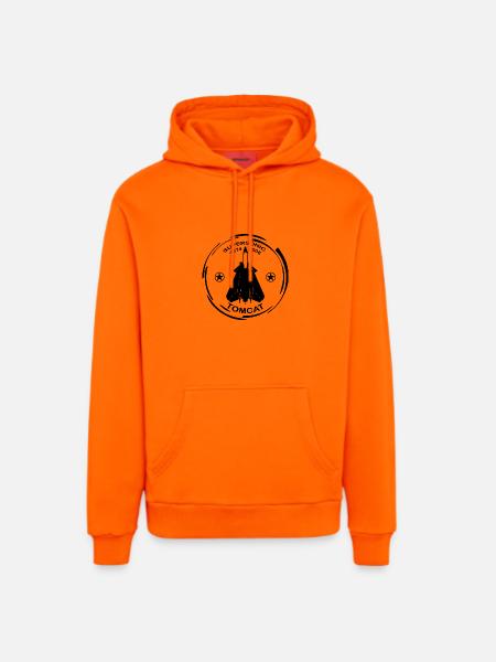 Plane F14 Tomcat - Organic Relaxed Hoodie Made in EU - SUNSET ORANGE