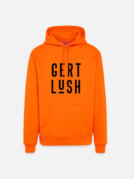 Bristol Dialect Gert Lush - Organic Relaxed Hoodie Made in EU - SUNSET ORANGE
