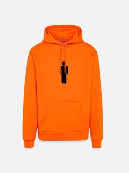 Mann - Organic Relaxed Hoodie Made in EU - SUNSET ORANGE