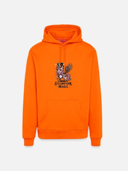 Steampunk-Magie - Organic Relaxed Hoodie Made in EU - SUNSET ORANGE