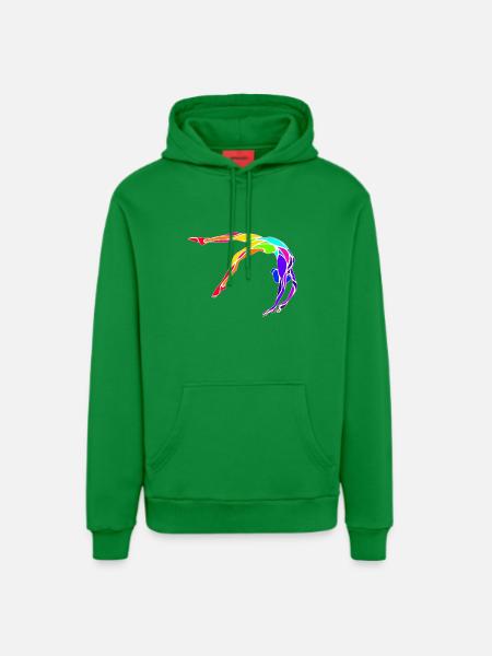 Gymnaste - Sweat à capuche bio décontracté fabriqué en UE - City Green
