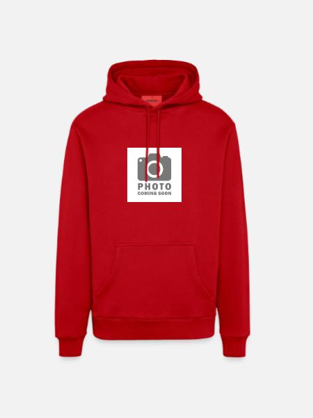 photo coming soon - Organic Relaxed Hoodie Made in EU - red