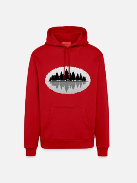 Wald Forest - Organic Relaxed Hoodie Made in EU - Rot