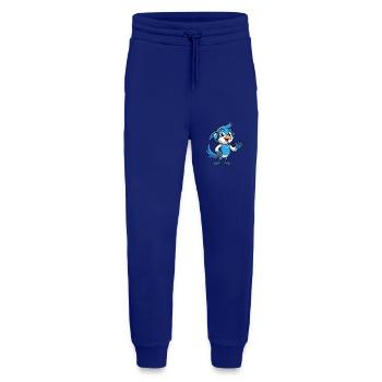 Blue Jay Lustige Cartoon Figur Kopfhörer Musik - Jogginghose - made by SPREAD - Iconic Blue - Vorne