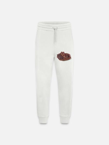 Steak - Pantalon de jogging bio décontracté fabriqué en UE - OFF WHITE