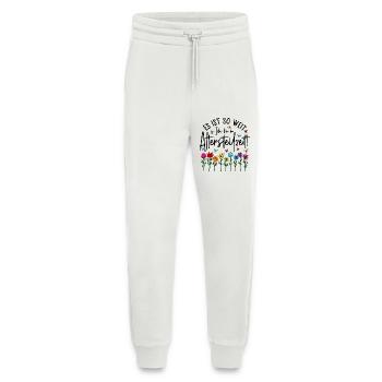 Es ist soweit Ich bin in Altersteilzeit - Blumen - Jogginghose - made by SPREAD - OFF WHITE - Vorne