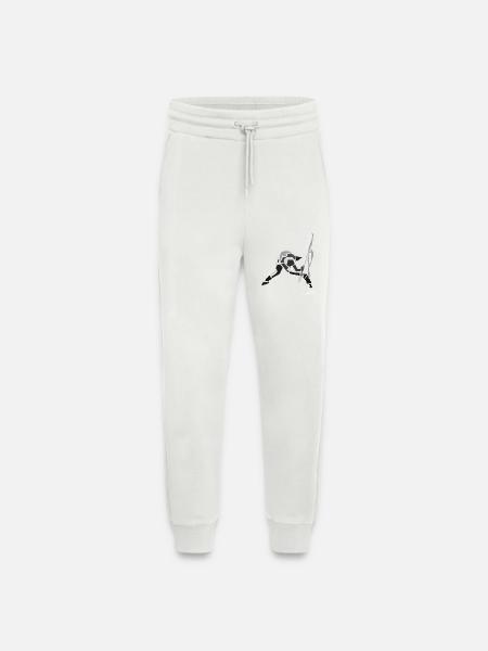 strummer-spread - Pantalon de jogging bio décontracté fabriqué en UE - OFF WHITE