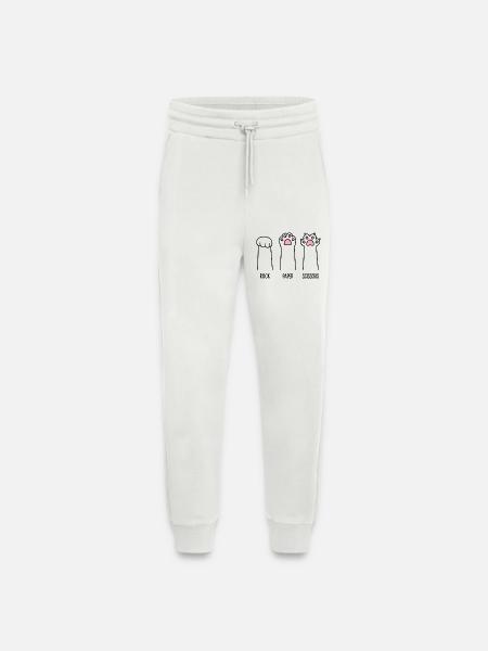 Rock Paper Scissors - Jogging Pants - made by SPREAD - OFF WHITE