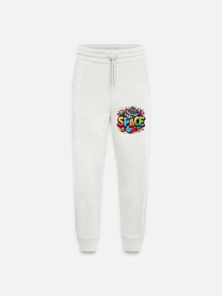 Space astronaut child - Jogging Pants - made by SPREAD  - OFF WHITE