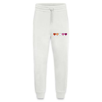 Lesbian Lesbian Lesbian Hearts - Jogging Pants - made by SPREAD  - OFF WHITE - Front