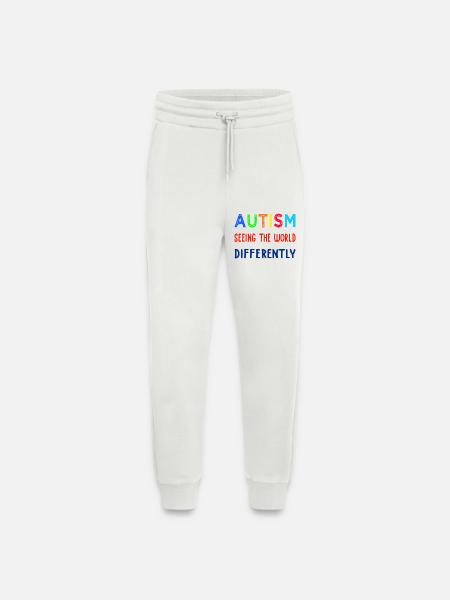 Autism Seeing Differently - Jogging Pants - made by SPREAD  - OFF WHITE