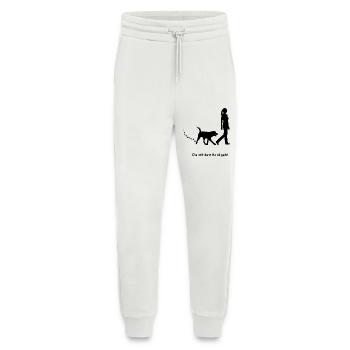 Die mit dem Hund geht - Jogginghose - made by SPREAD - OFF WHITE - Vorne