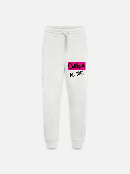 COLLEGUE - Pantalon de jogging bio décontracté fabriqué en UE - OFF WHITE
