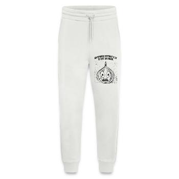 Oignon Math Pi - Pantalon de jogging bio décontracté fabriqué en UE - OFF WHITE - Devant
