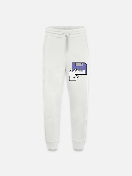 Banc de travail - Pantalon de jogging bio décontracté fabriqué en UE - OFF WHITE