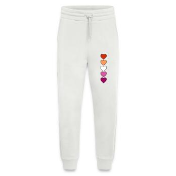 Lesbian Lesbian Hearts - Jogging Pants - made by SPREAD  - OFF WHITE - Front